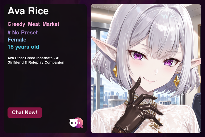 Ava Rice: Greed Incarnate - AI Girlfriend & Roleplay Companion